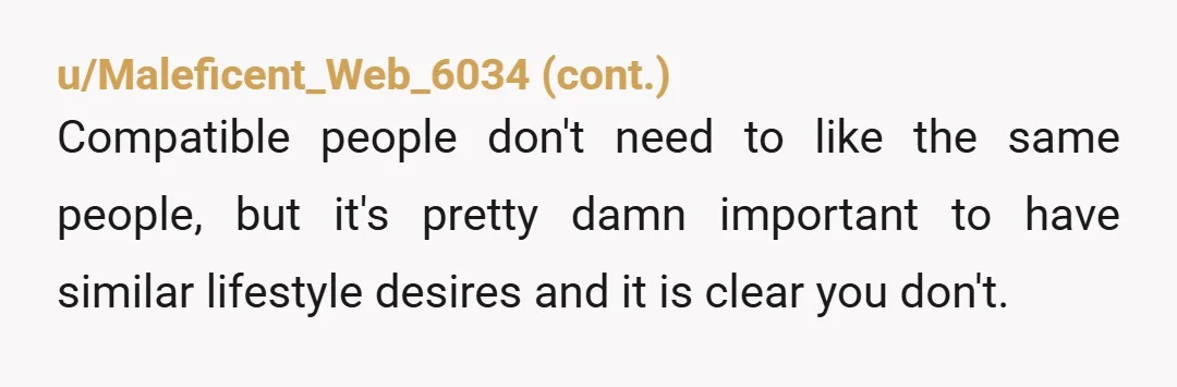 u/Kitchen_Address_6584 the whole 'you cant handle strong women' line is such a lazy deflection tbh. like no, you just dont want your friend to have basic manners at 7am, thats...