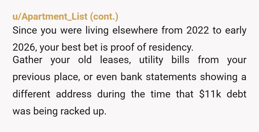 u/Revelati123 "Now, I moved in with my long-term partner at the end of March 2026." Did you "officially" move in, sign any papers, rental agreement, file anything under your name...