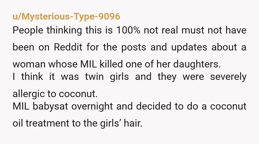 u/CivMom Assuming it's real, what did your husband say and what charges are they pressing? Assuming it's real: NTA, she's putting your life in danger. But don't go to her...