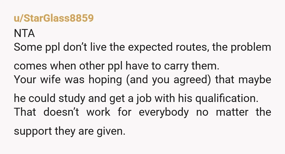 u/Sheahazza
NTA people don’t offer improve until they’ve hit bottom.
This might have to be his rock bottom unfortunately.