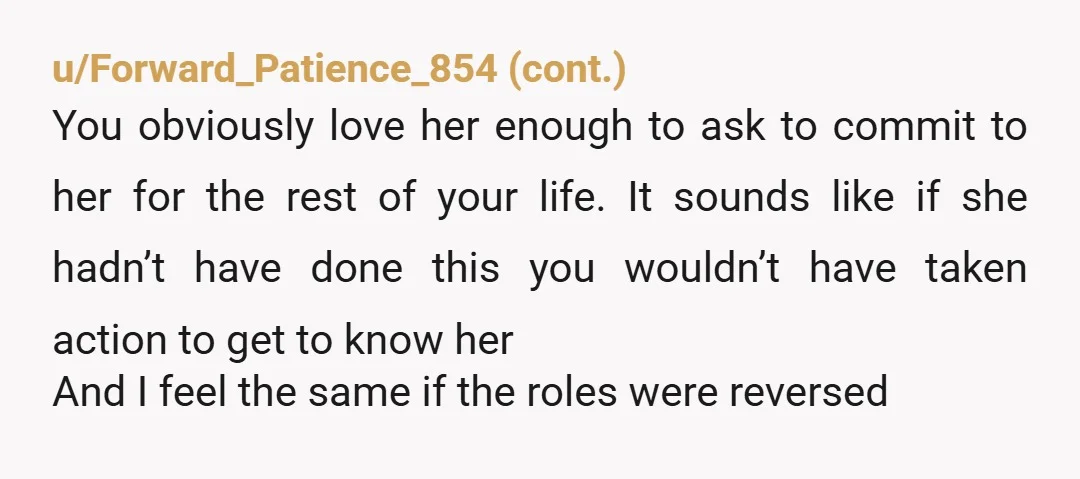 u/patty202 Absolutely creepy. She could have been honest and just asked you to lunch or coffee. I don't know that you can get over feeling manipulated. What will she be...