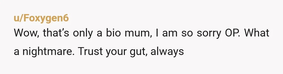 u/caliblonde6 You owe them absolutely nothing. I am so sorry that happened to you. No child should ever not feel safe with their parent. Don’t feel guilty for telling the...