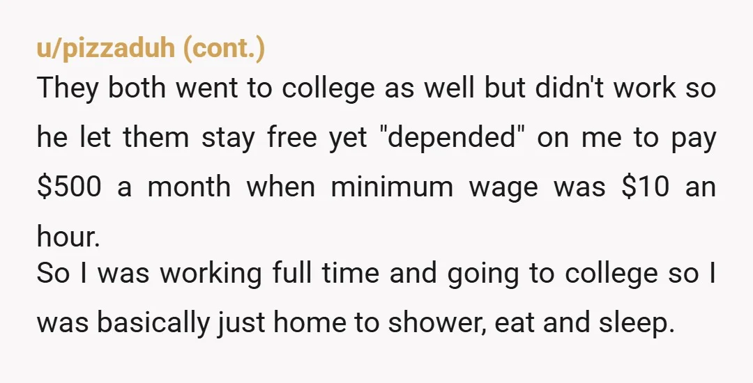 u/77756777 My house my rules < my money my rules. They wanted to treat you a like a lodger for monetary benefit, so you behaved like a lodger and took...