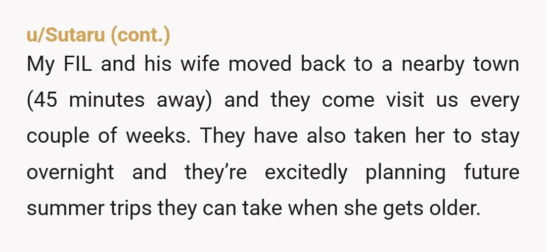 u/Whywei8 This reminds me soo much of my in-laws. I don’t have any real advice to give here. Just empathy from someone who went through it myself. We did not...