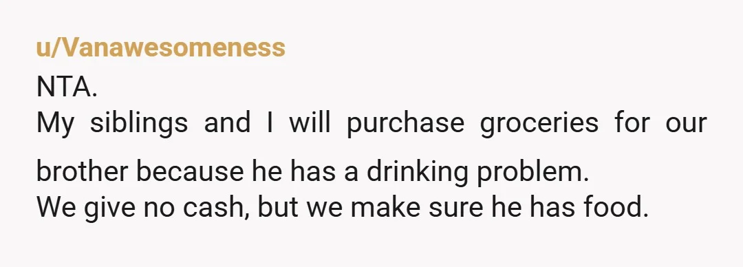 u/curiousbelgian NTA. You would be literally throwing good money after bad if you kept on funding her. She needs treatment for her gambling addiction, and until the rest of the...