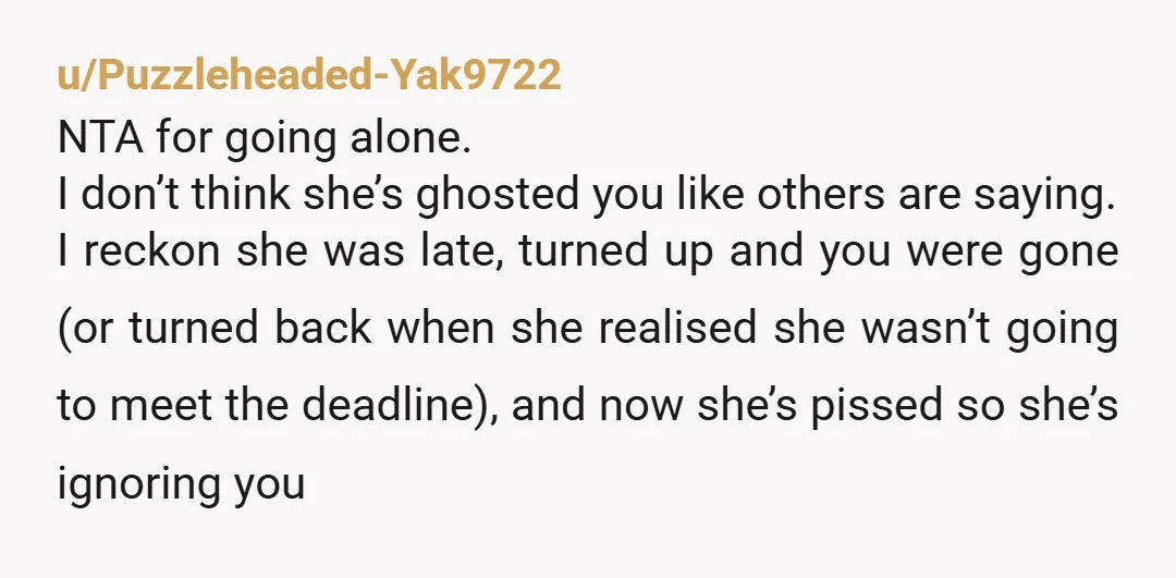 u/happybeer69 It always baffles me when I read these posts where all communication is by text and op is ready to chuck the relationship while literally knowing nothing. GF could...