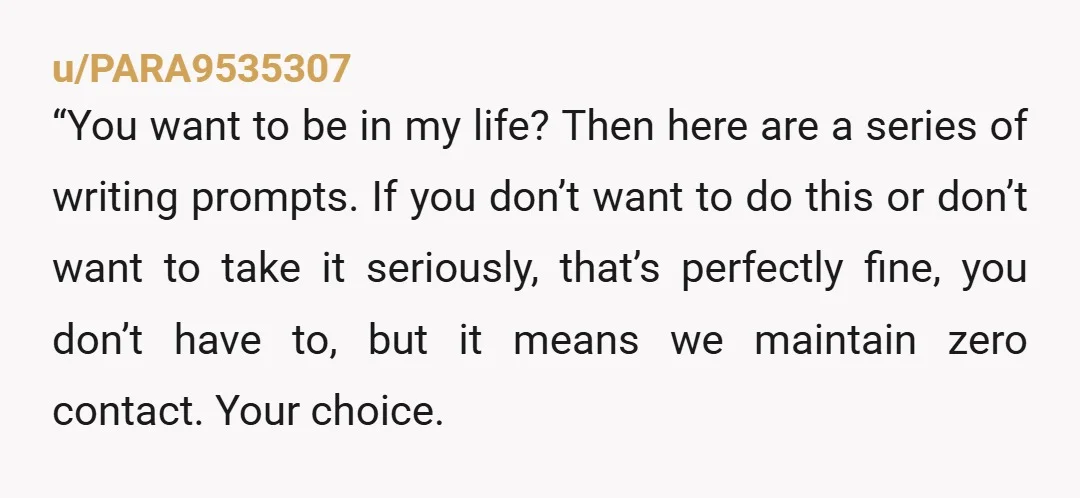 u/glassyrunnerduck I wouldn’t want to either honestly. It doesn’t feel honest or organic of them to re-enter because they never bothered building that emotional connection with you in the first...