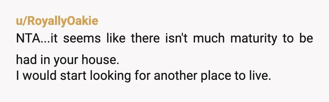u/Viva_Veracity1906 Time to split the household. Demanding you clean after them and moving on to verbal abuse, Theres no question they are the AH and you need to leave them...