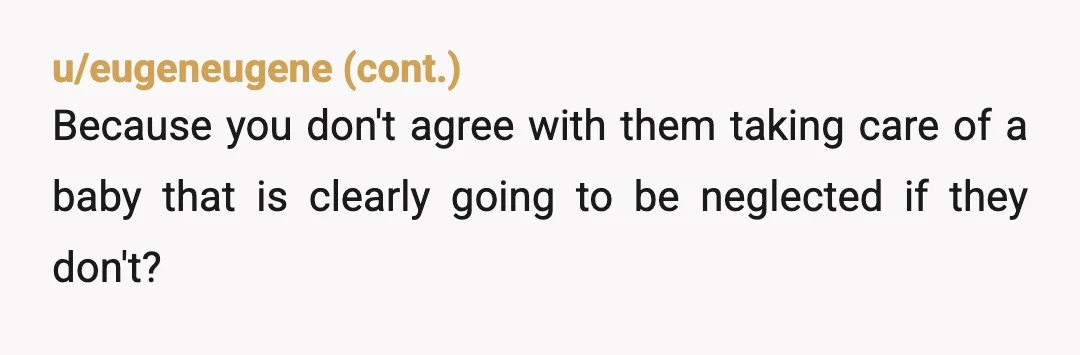 u/Ineedavodka2019
YTAH. You sound as entitled as Nikki. It’s not really your place or problem.