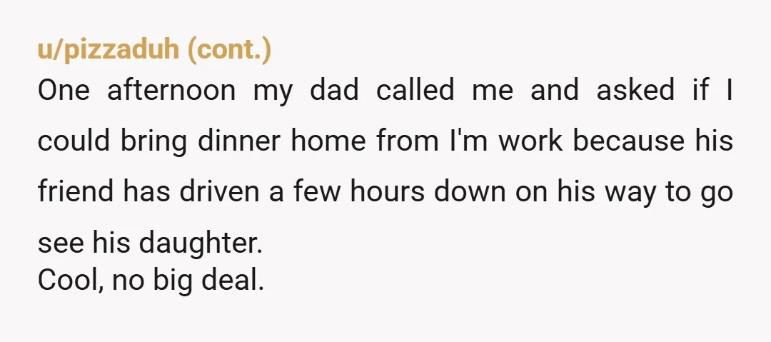 u/DoctorGuvnor
'left the family members who were visiting feeling awkward and like they were intruding.'
Probably felt that way because it's true