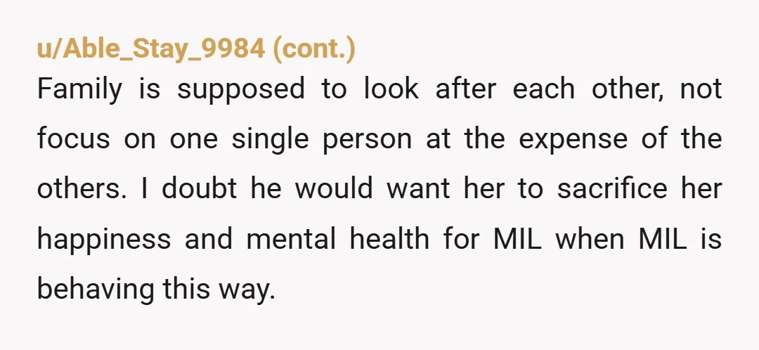 u/QueenofSpades220 First, NTA. I think you and your wife should mute, if not block, MIL and SIL. They sound like 2 peas in a pod and their guilt trips aren't...