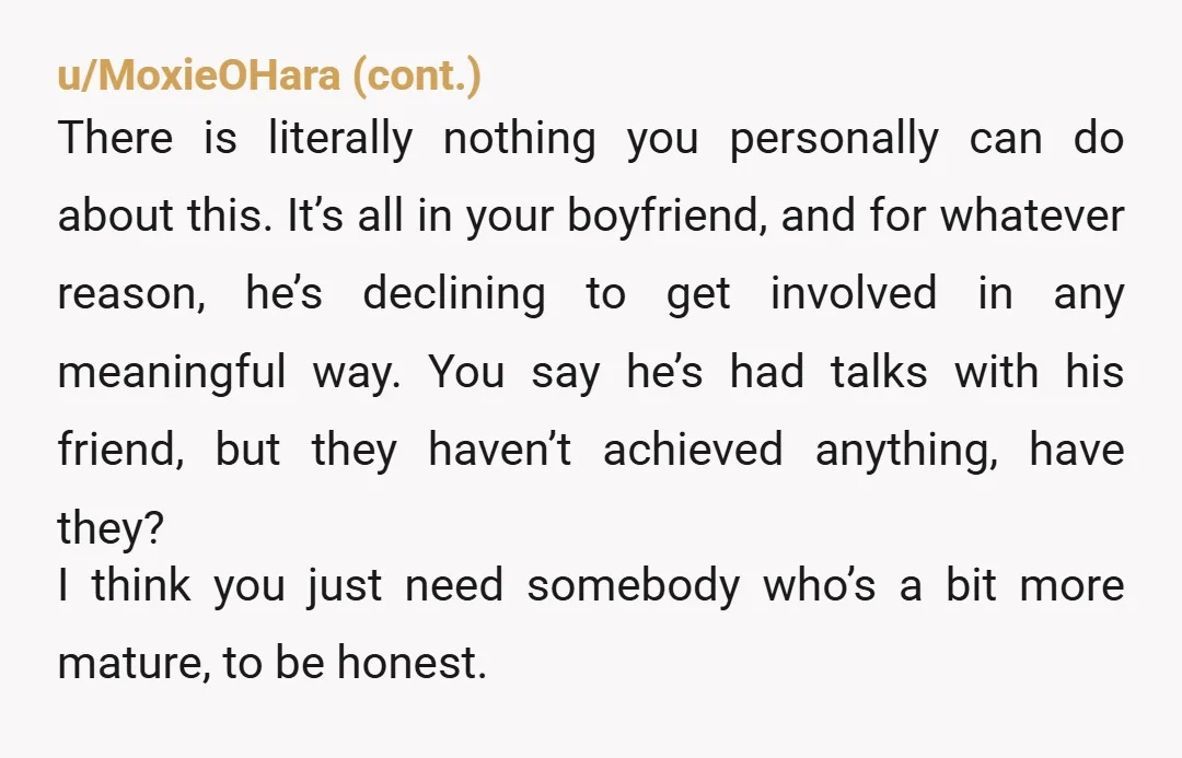 u/Hangry_Hippopotamus_
Sooooo your boyfriend is just okay with his best friend/best friend’s girlfriend treating you like crap?
Sounds like you need a new boyfriend. 🤷🏼‍♀️