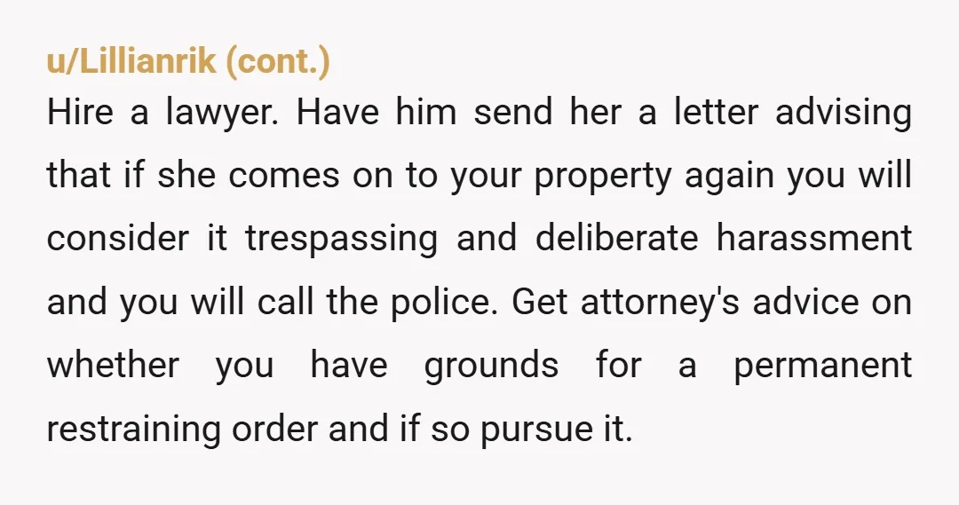 u/TBLCoastie Former cop weighing in: does she have any kind of probation or parole? If she does, and is US based, can almost guarantee she has a no contact order...