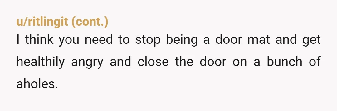 u/hedwigflysagain
NTA, your husband and his whole family are awful. Think about this marriage.