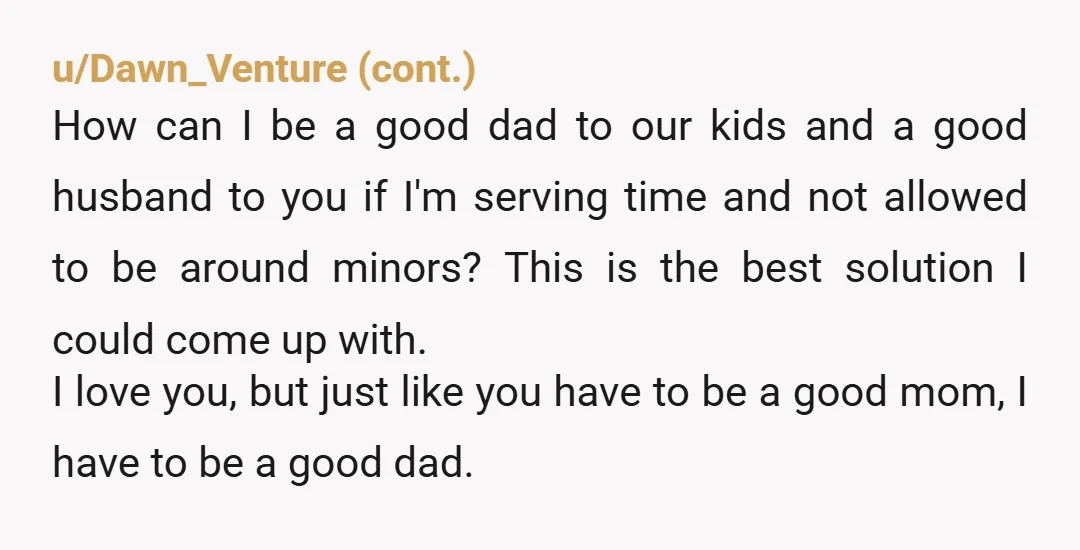 u/Competitive_Ninja668 Wow. This is so sad for all these children. This is a very sad home for everyone involved. You two should definitely separate immediately. Everyone involved in this post...
