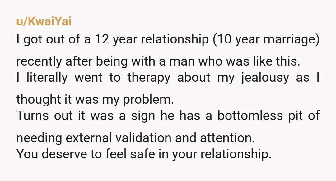u/lioninapartydress You need to find some sense of self outside of your relationship so you can believe that even if it ends, you will be all right. Currently you are...