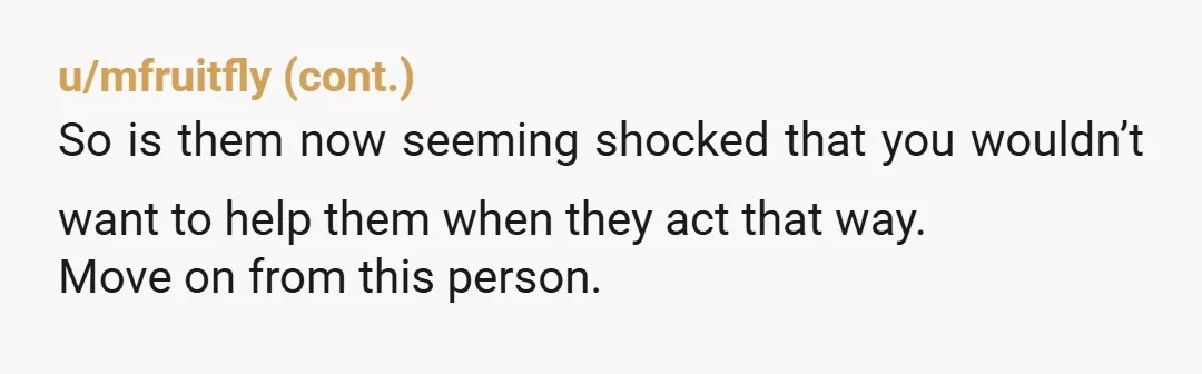 u/LdiJ46 I would not have done that. I would have pulled over, refused to drive any further, called an ambulance, and sent them off in the ambulance. Then I would...