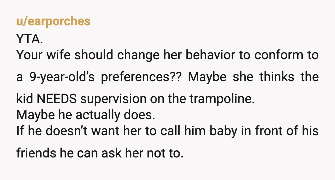 u/mktwhatever YTA You cannot be serious. What kind of corporate triangulation campaign are you running on the mother of your children?! This is your wife not your coworker. She doesn’t...