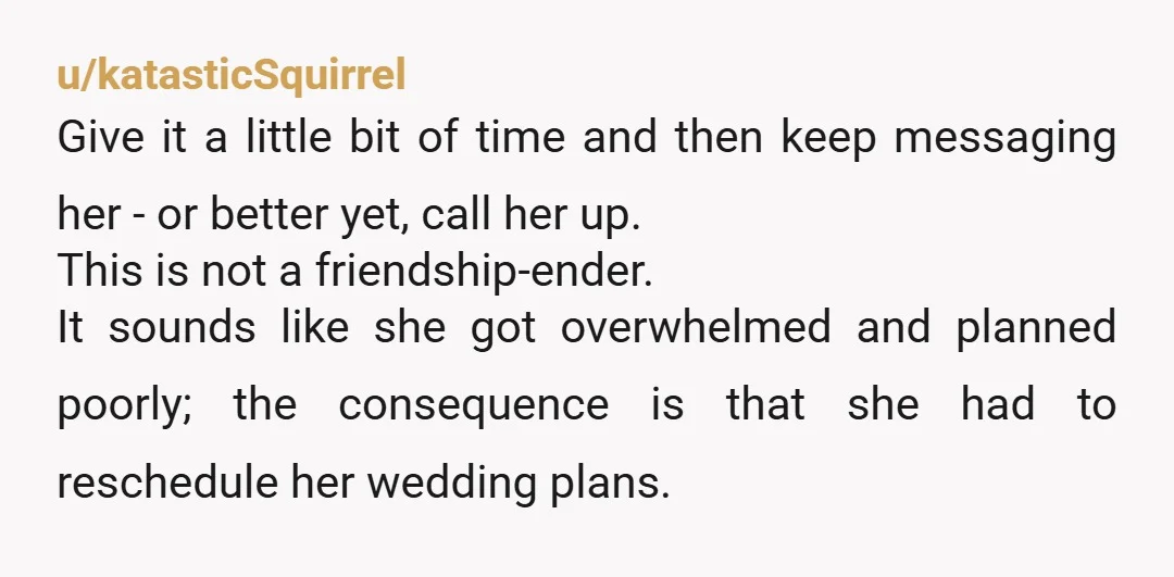u/marsha-shroom
You’re friend needs to grow up before she gets married
