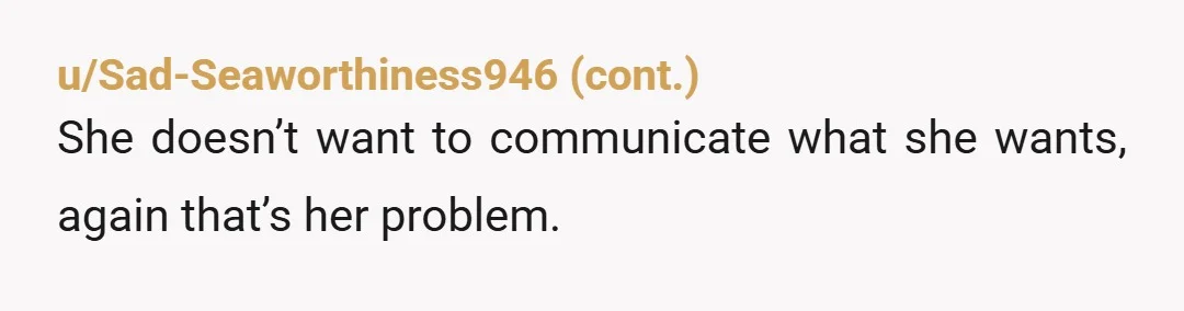 u/Incognitomode1973 She’s being selfish. I would tell her from now on Sunday is your day to celebrate motherhood with your family - and you’ll be glad to do lunch dinner...