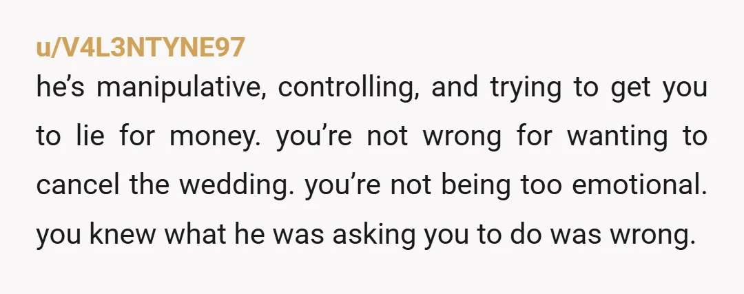 u/Gringa-Loca26
This guy is a walking red flag. Do not marry him and get as far away from him as you can.