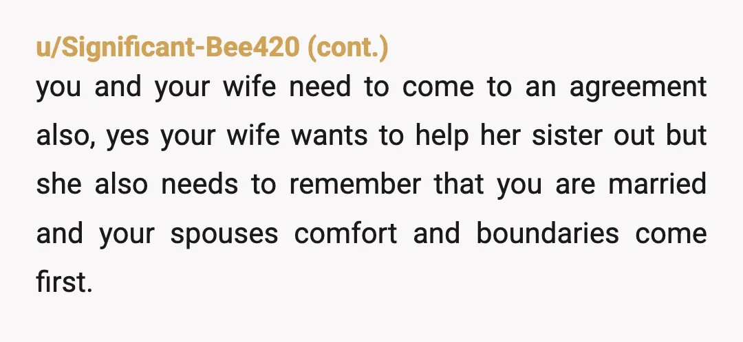 u/Major_Monk_3322
Why are you responsible for a grown a$$ woman? Did I miss something?