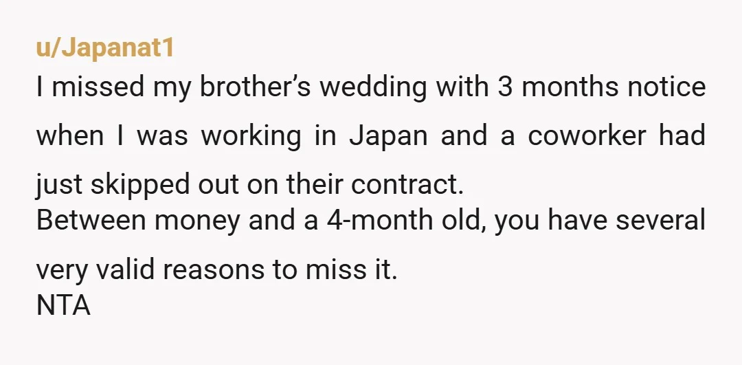 u/friendlily
NTA.
Your brother and SIL don't sound mature enough to get married.
And letting your fiance talk crap about your parents is definitely a choice.