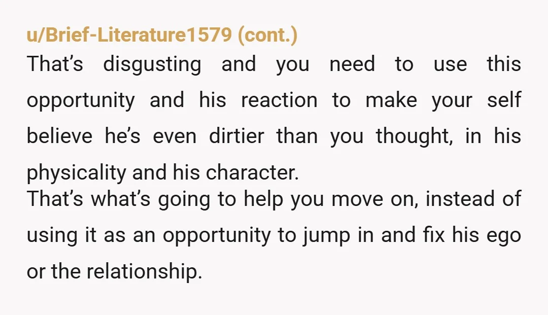 u/lollipopfiend123
He sounds depressed, but that’s his issue to deal with, not yours.
You aren’t obligated to set yourself on fire to keep him warm.