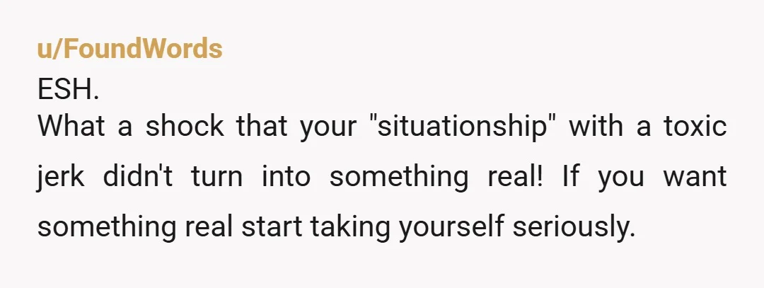 u/SirTophamHattisCross NTA. Girl, you are 20. Block him from everything, block her from everything, go no contact and live your life. You have everything ahead of you and nothing to...