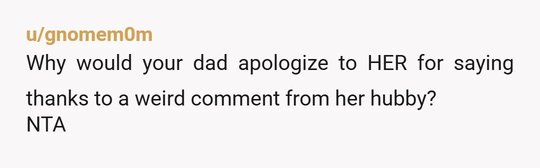u/scotandrsn So Nosy Lady's Mother's Day is ruined. The Mother's Day she appears to be spending with just her husband. One might want to ask where her children were, but...