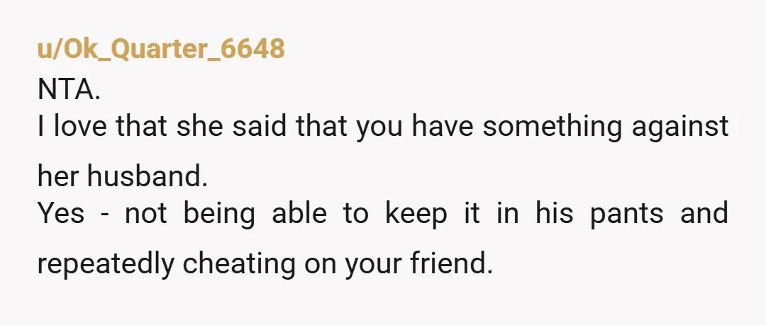 u/MrsNoOne1827
Nta.
Go alone (nothing wrong with that, I go alone often ☺️) or invite another friend if you have that option.