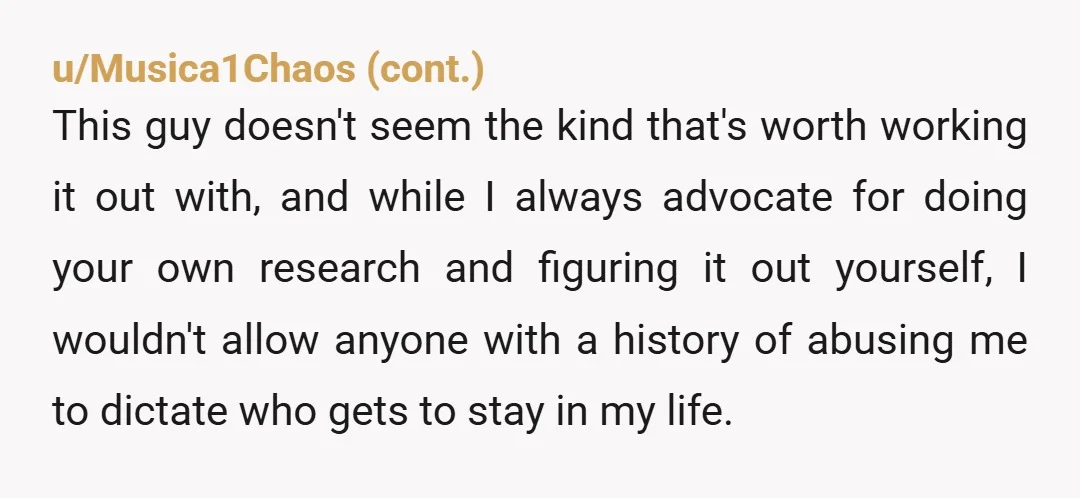 u/GetBent616 Your husband is abusive and simply doesn't like the fact that your friends now KNOW hes abusive. Hes been caught. So hes going to do everything in his power...