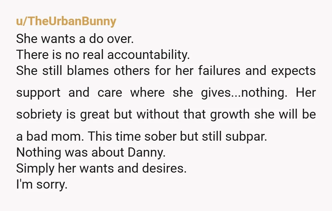 u/Alarmed-Speaker-8330 Thank you. Honestly, if Val were actually changed she would have accepted what you said with humility. And certainly not enlisted her “baby daddy” in sending you a message....