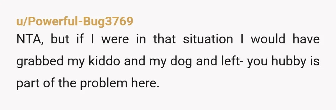 u/Not-on_my_watch Your husband needs to address his ex and family and make it clear that banning her is HIS decision as her parent. He also needs to tell them that...