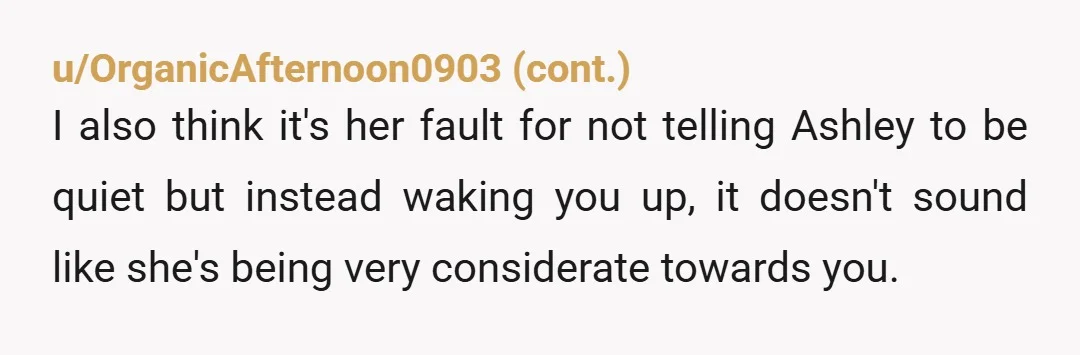 u/Traveler691 Ashley needs to use the map on her phone to show the nearest McDonald’s. Going by someone’s home early in the morning for the sole purpose of using the...