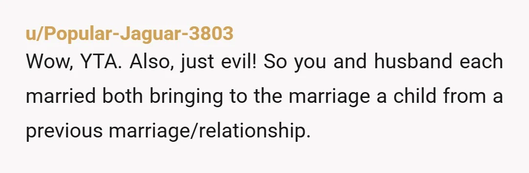 u/springreturning
YTA. Your stepson became your family when you married his dad.