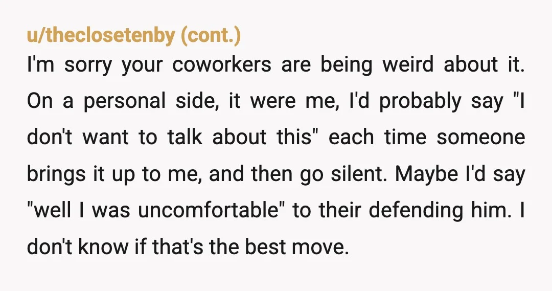 u/emryldmyst
Time to go to HR about Jane.
Being harassed by AH at work is a hard no.
NTA