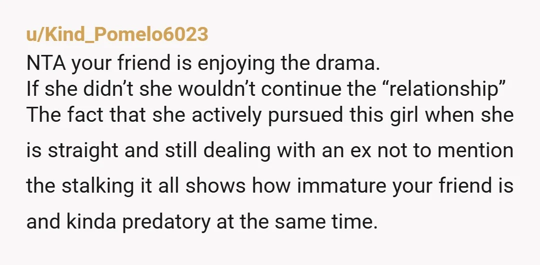 u/ApproxKnowledgeCat I would take being on bumble more of a betrayal then meeting with ex to get rid of them. I don’t think your friend is the good person in...