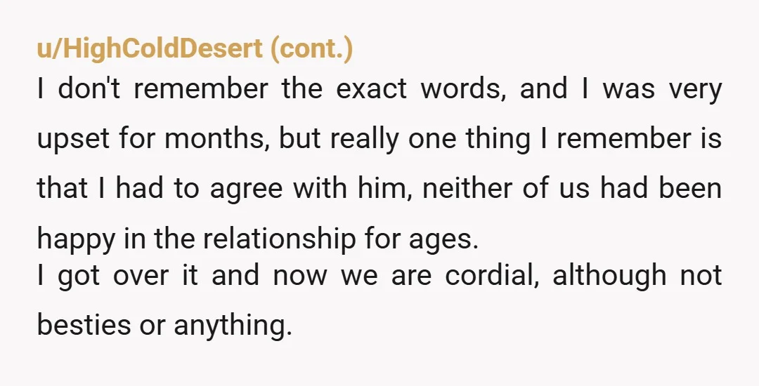  When I got out of that, I went back to my current partner thinking, “he’s not perfect, but he’s never hurt me like that. ” And that right there is...