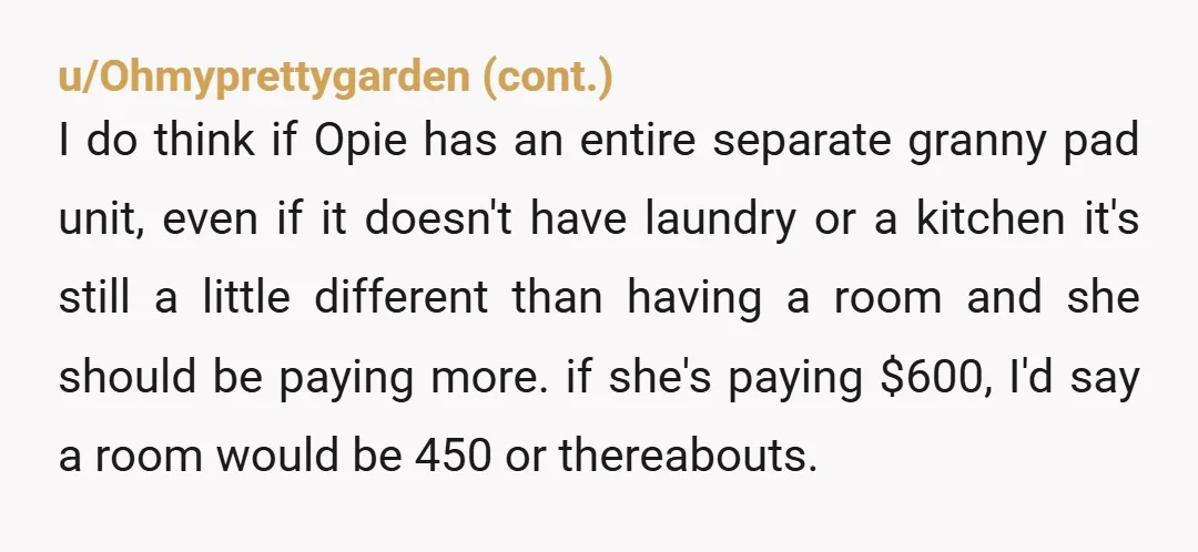 u/Top-Bit85 EITAH. Your parents for spoiling your sister, your sister for being an entitled brat, and you for storming off and refusing to pay rent. Call it for wifi or...