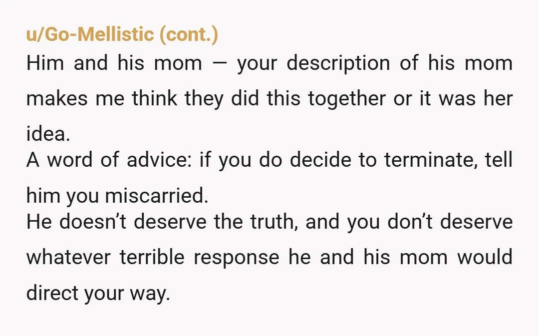 u/tossout7878
Terminate this, you can't have a child with a man who f*** with your meds, he's not safe and neither is his mother.