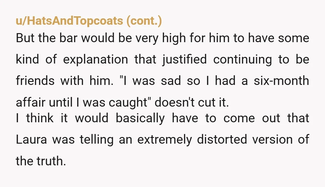 u/tercer78 Have you heard from Tom since this came out? Stop blaming yourself. Tom chose to be a despicable person who has changed from who you remember him to be....