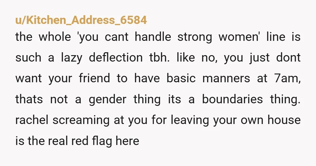 u/Optimal_Shirt6637 NTA… does Ashley have IBS? Or like a 3 hour commute? Why is she stopping at your house on the way to work for the bathroom and why is...