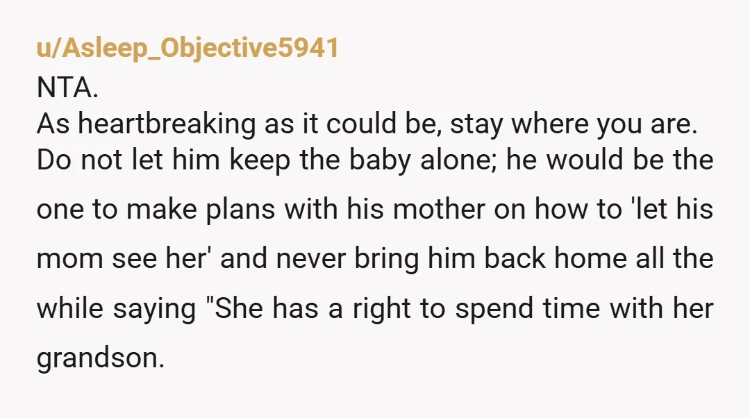 u/Impressive_Yam_7224 NTA . Well done to you for your quick thinking and decisiveness ….. I can’t believe what they were planning . All of the MIL behaviour is ominous and...