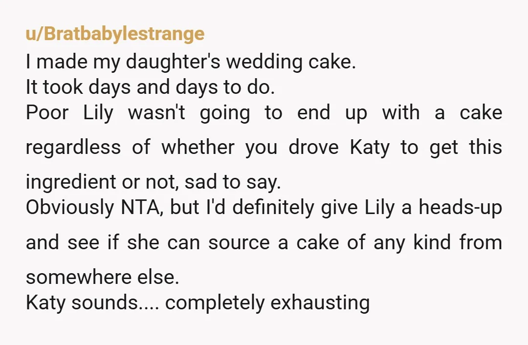 u/throwawayfromthegc
NTA. But please post a photo of the cake.