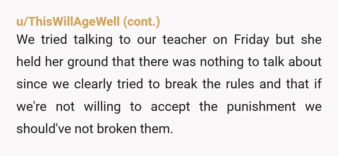 u/Just-Forever6684 Soft YTA. First of all, I am sure the teacher has gotten tired of the entire class presenting about football and so that’s why she made that rule. It’s...