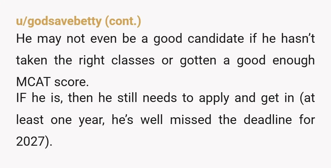 u/Practical-Coach1971
NTA.
Counselling needed here.
A compromise maybe? 5 more years of the business to create the cushion needed for his plan?
