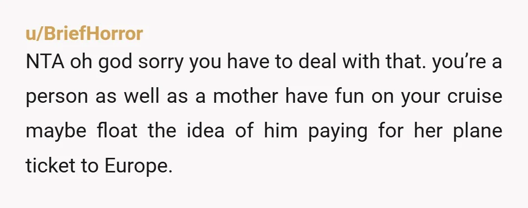 u/Puzzleheaded-Yak9722 NTA. Having a new baby doesn’t relinquish your responsibilities as a parent to your existing children. And his new wife knows he has a child already, and that this...