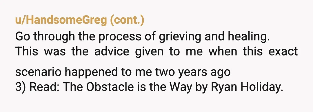 u/Puzzleheaded-Pair19
Good for you. Heal & live your life. Thankfully kids aren’t involved.
