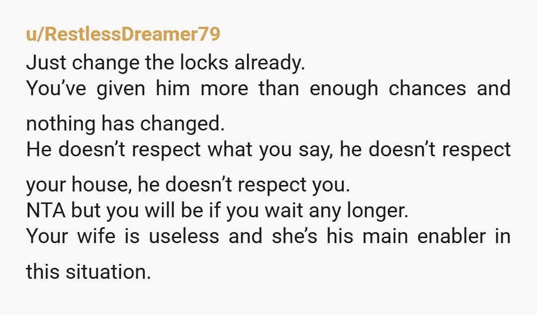 u/KaposiaDarcy I have a key to my brother’s house. It was given to me by my brother. I use it to let myself in when I’m expected so that no...